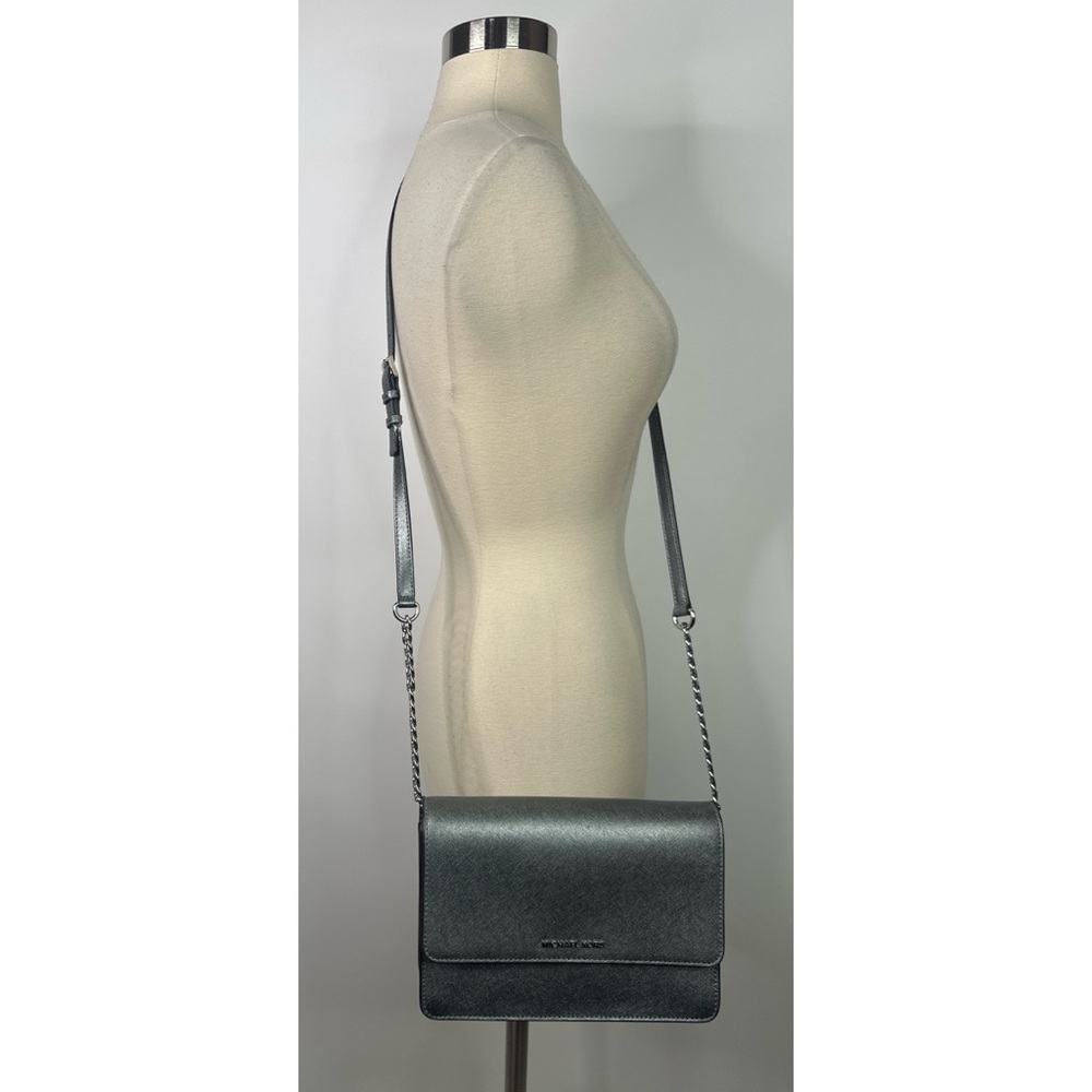 Michael Kors pewter Elegant Black Crossbody Bag